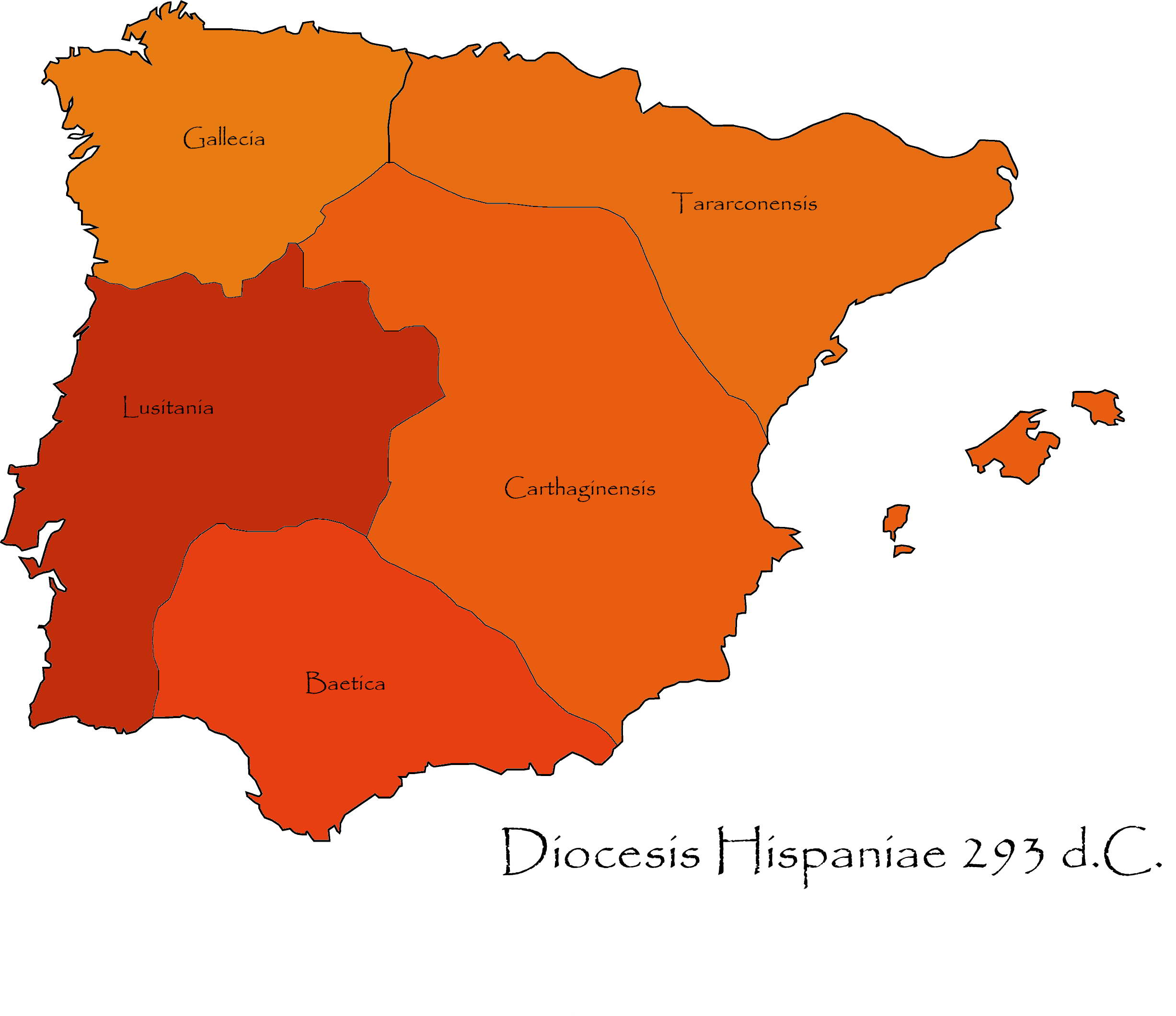 Lusitania Map